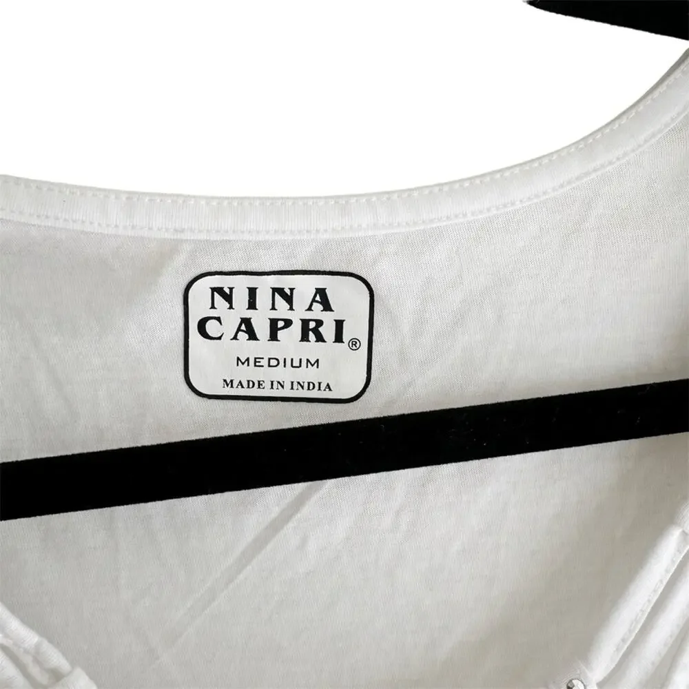 Nina Capri Stud Embellished Tank Top